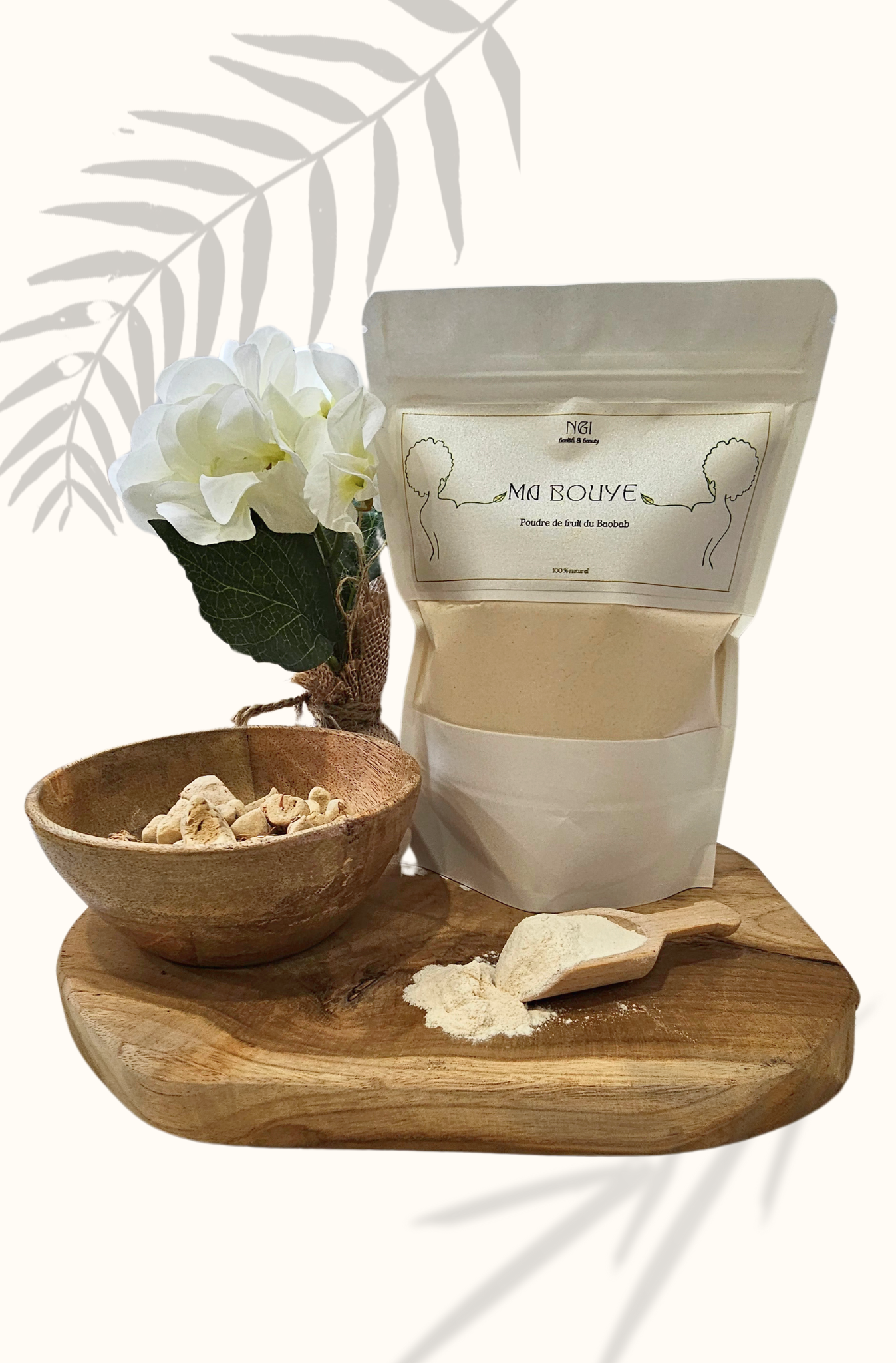 MA BOUYE | Poudre de pulpe de fruit du Baobab, un superaliment naturel riche en nutriments. Idéal pour booster l'énergie et le bien-être quotidien.