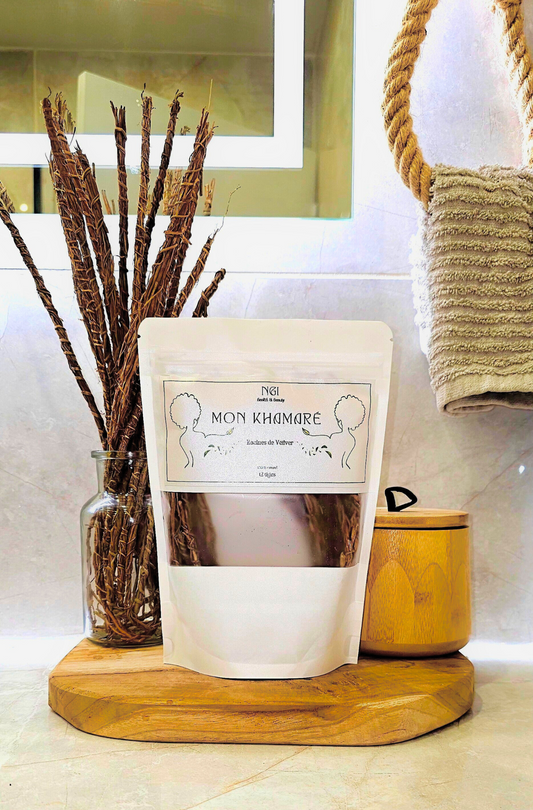 MON KHAMARÉ – Tiges naturelles de vétiver. Idéal pour la digestion, le bien-être féminin et l’équilibre intime.