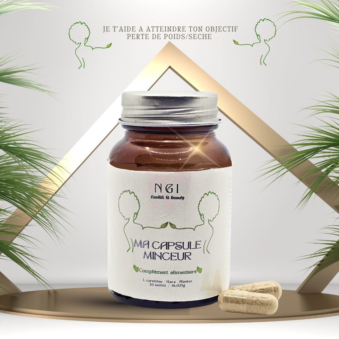 MES CAPSULES MINCEUR - Complément alimentaire à base de plantes pour favoriser la perte de poids et booster le métabolisme. Idéal pour une sensation de satiété et un équilibre naturel.