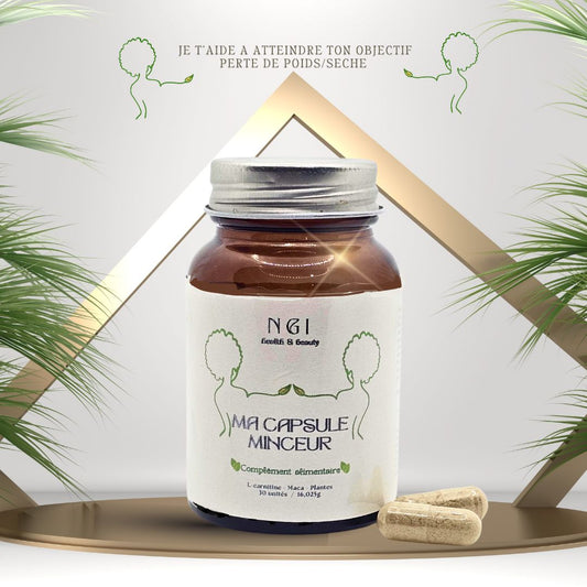 MES CAPSULES MINCEUR - Complément alimentaire à base de plantes pour favoriser la perte de poids et booster le métabolisme. Idéal pour une sensation de satiété et un équilibre naturel.